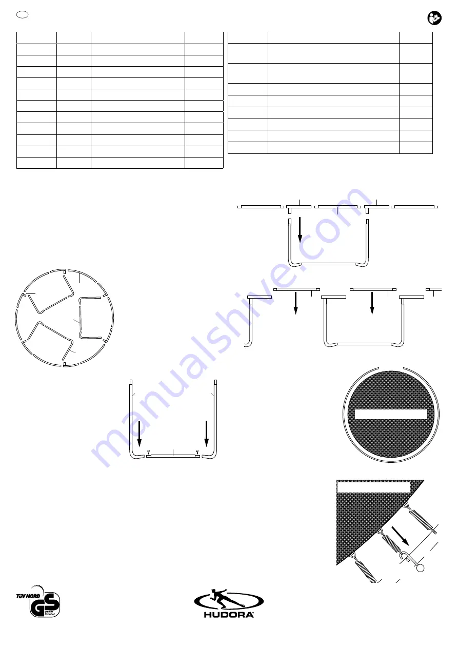 Hudora 65185 Instructions On Assembly And Use Download Page 2