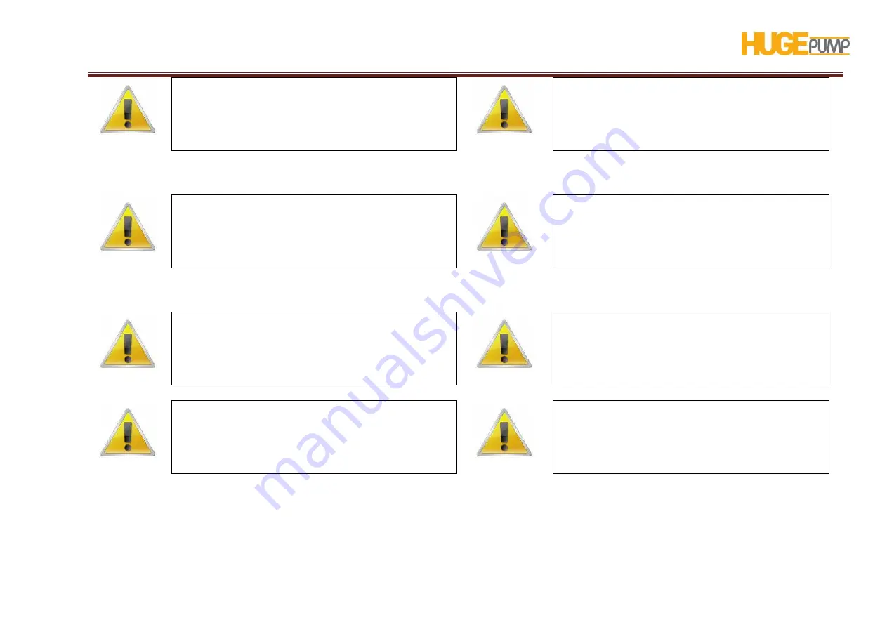 Huge Pump HP 05 User Manual Download Page 24