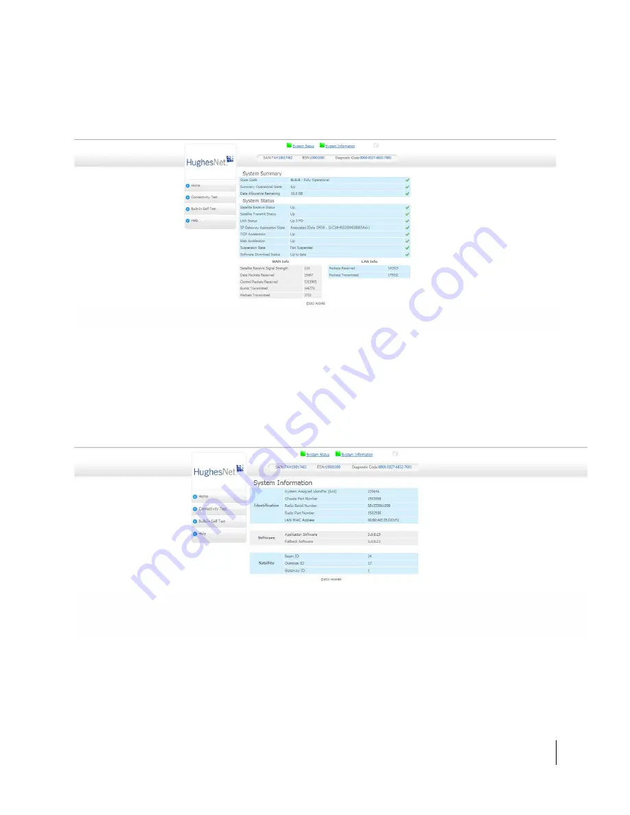 Hughes HT2000W Installation Manual Download Page 61