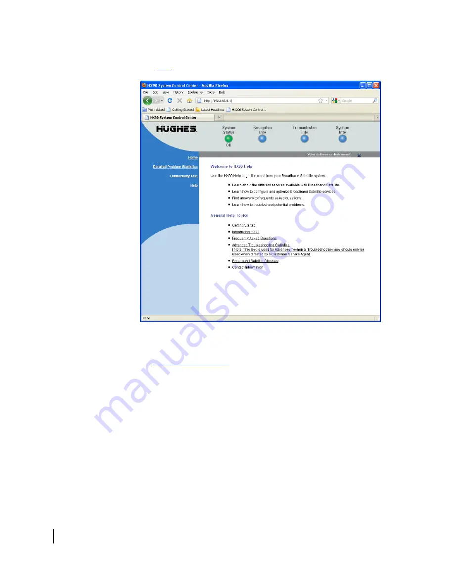 Hughes HX90 User Manual Download Page 36