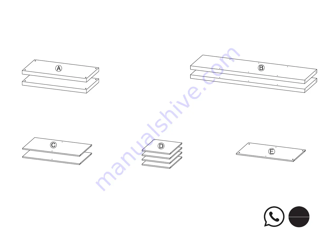 Huisen Furniture BH61100005913NA-NATURAL Скачать руководство пользователя страница 3