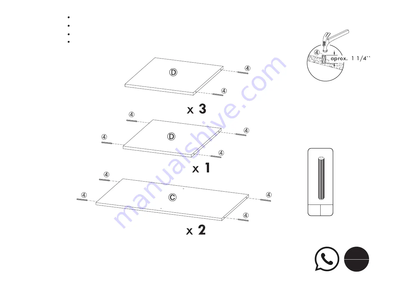 Huisen Furniture BH61100005913NA-NATURAL Скачать руководство пользователя страница 19