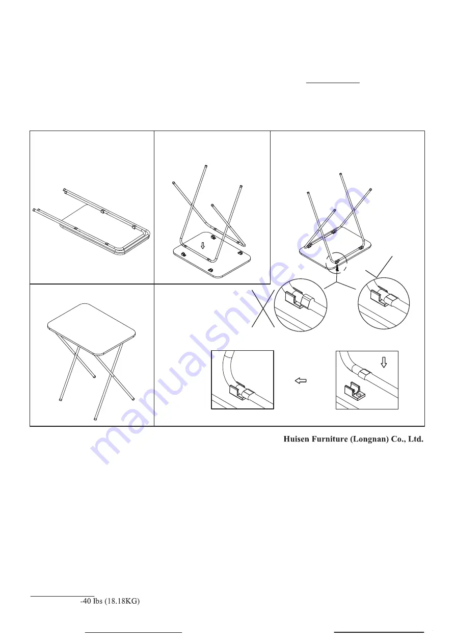 Huisen Furniture UB95-005-078-01 Assembly Instruction Download Page 2