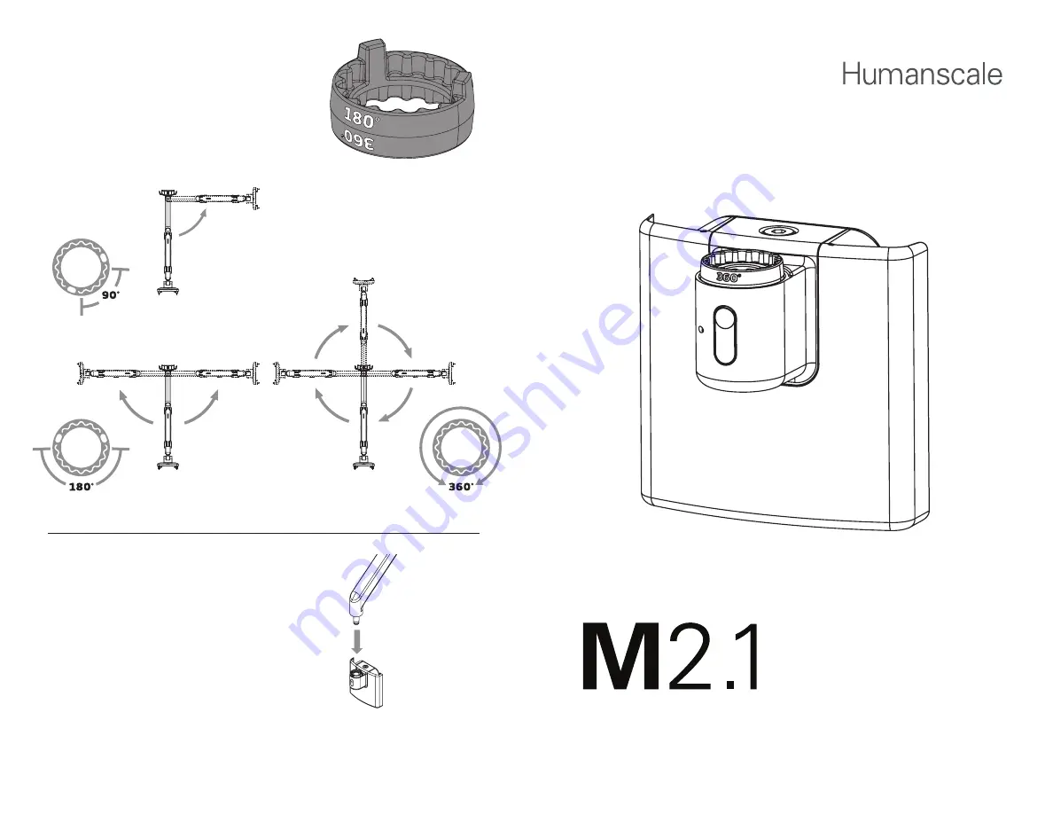 Humanscale M2.1 Installation Instructions Download Page 1