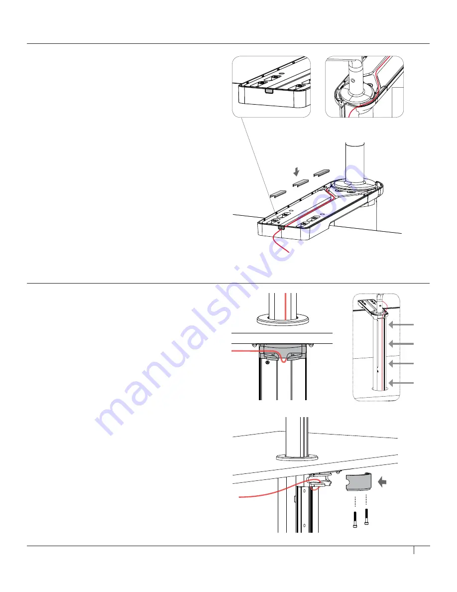 Humanscale QuickStand Under Desk Installation Instructions Manual Download Page 9