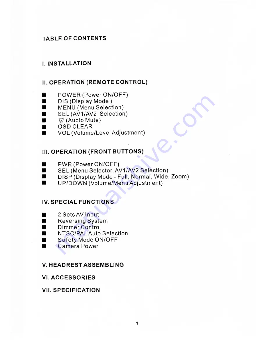 Hunt CCTV htm-1003-7 Operation / Owner'S Manual Download Page 2