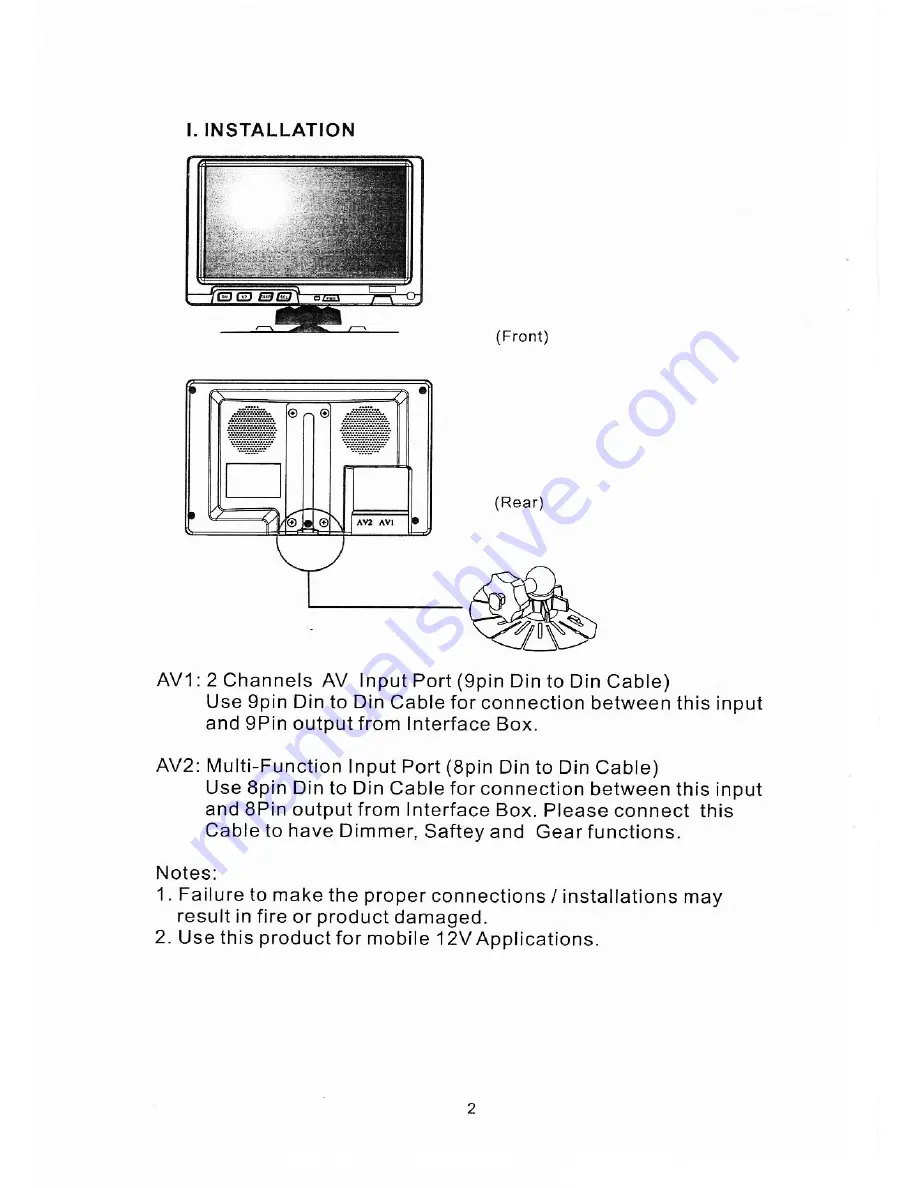 Hunt CCTV htm-1003-7 Скачать руководство пользователя страница 3