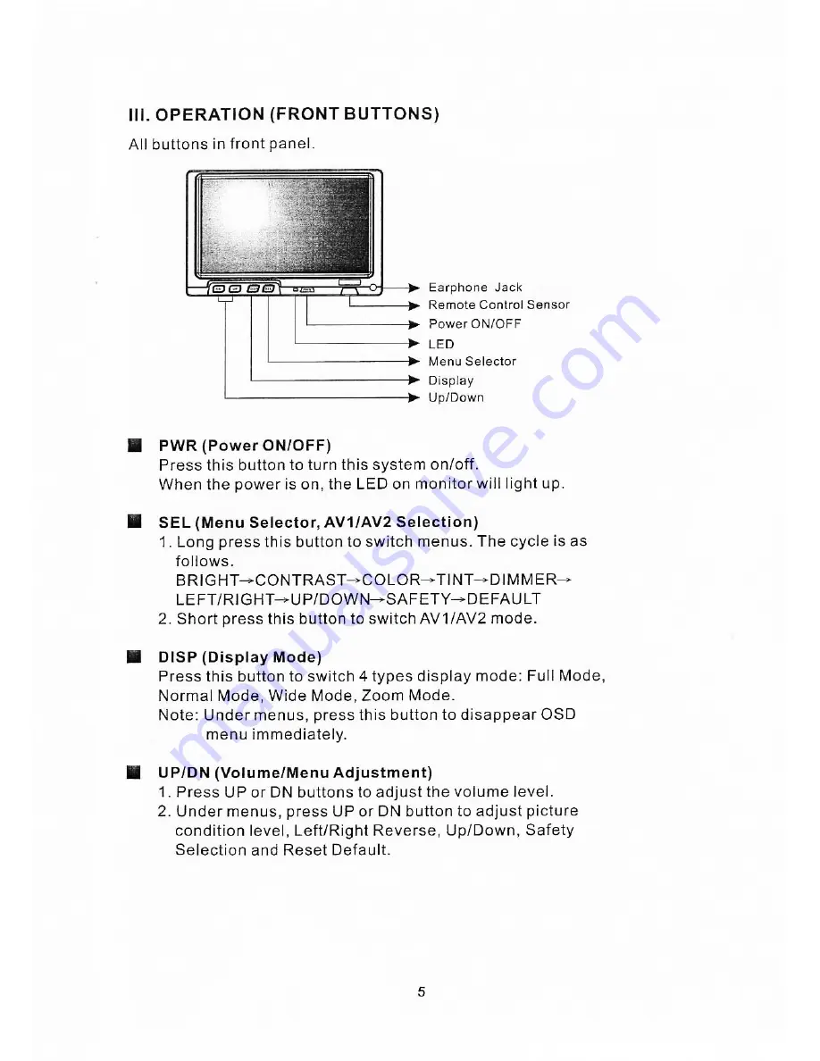 Hunt CCTV htm-1003-7 Operation / Owner'S Manual Download Page 6