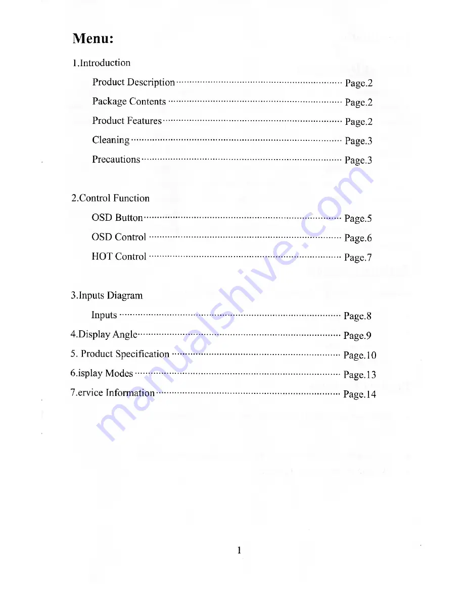 Hunt Electronic HCD-19PH User Manual Download Page 2