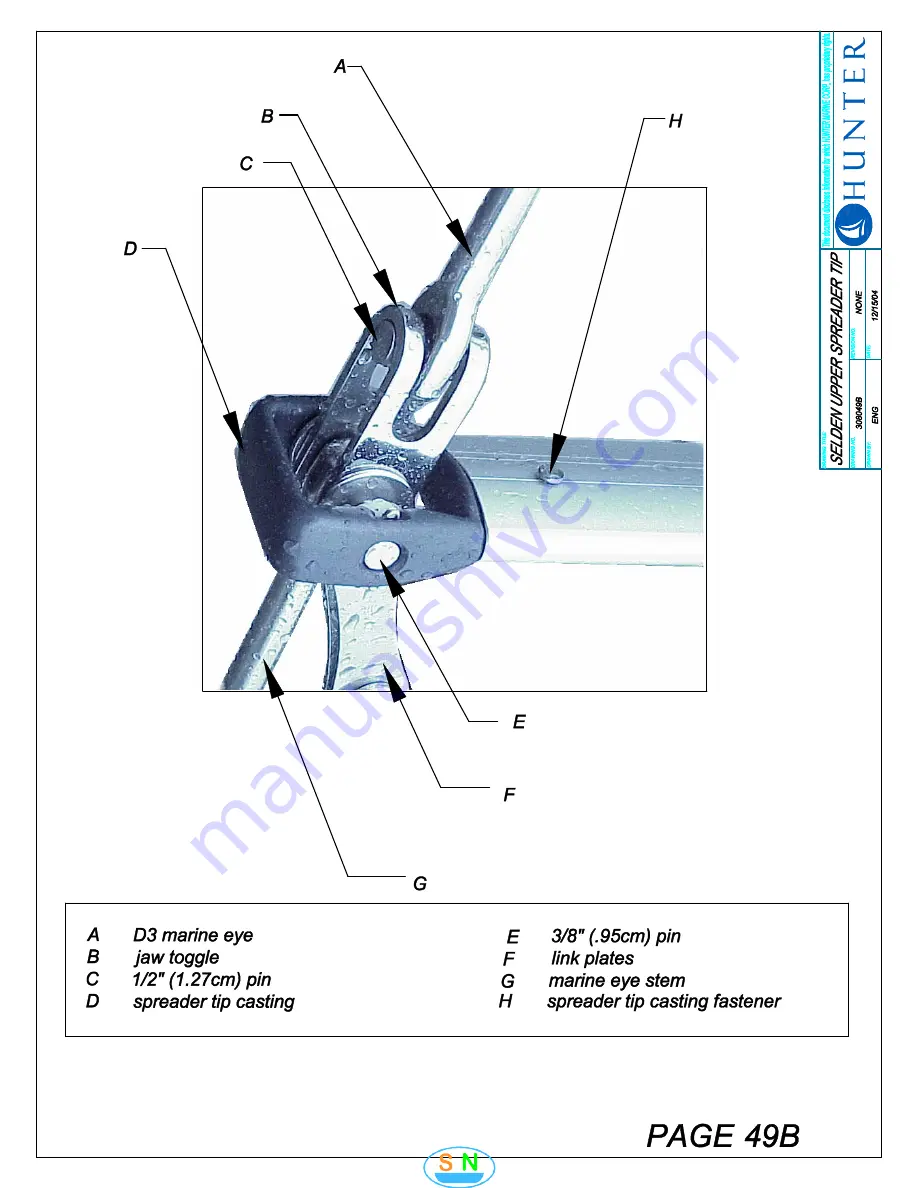 Hunter 31 Owner'S Manual Download Page 70