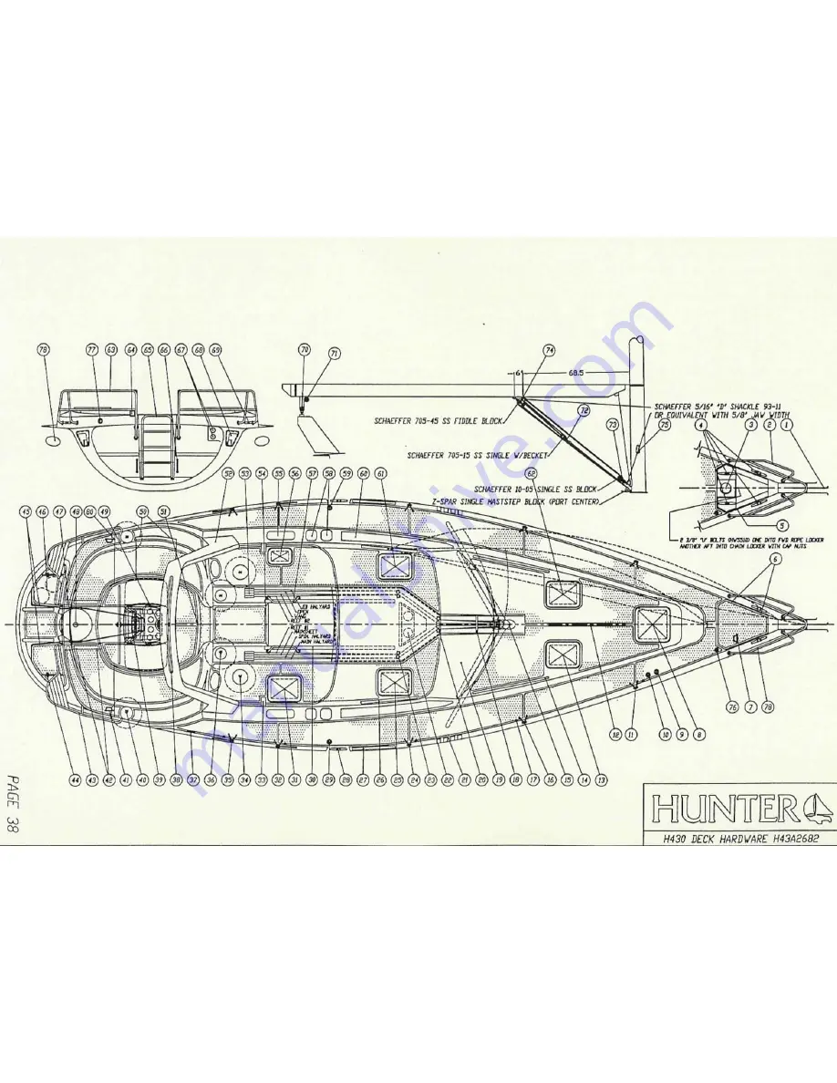 Hunter 430 Скачать руководство пользователя страница 41