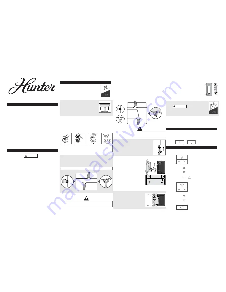 Hunter 99373 Manual Download Page 1