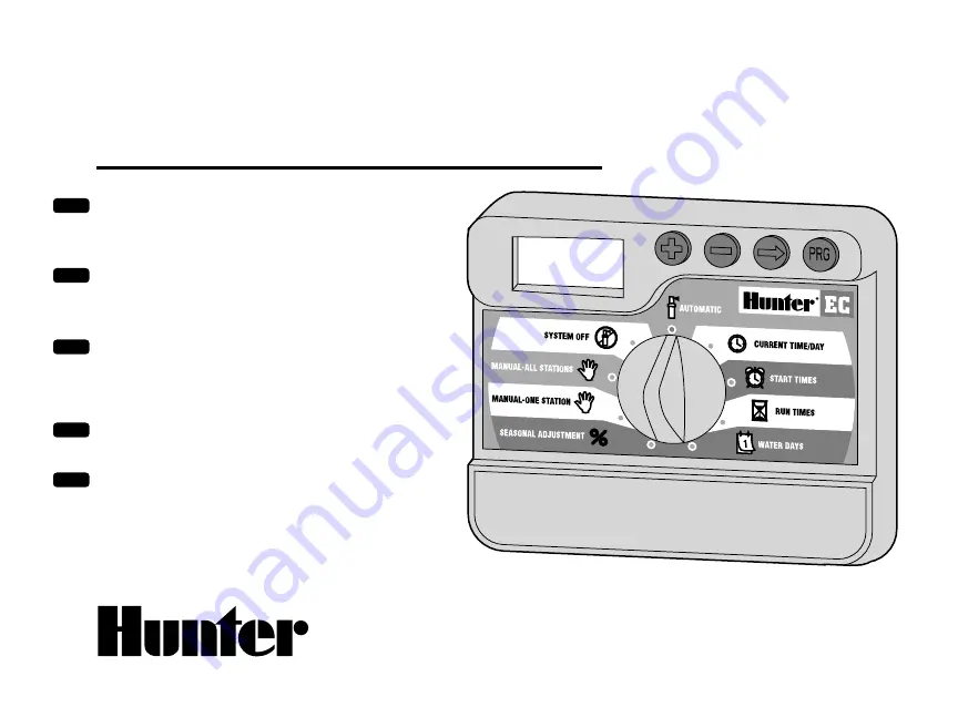 Hunter EC Скачать руководство пользователя страница 1