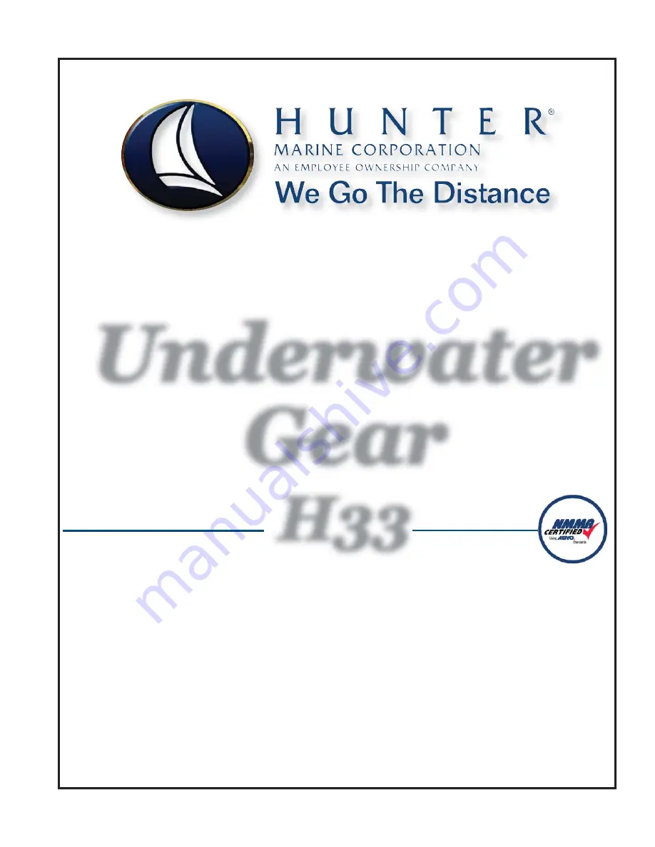 Hunter H33 Operator'S Manual Download Page 85