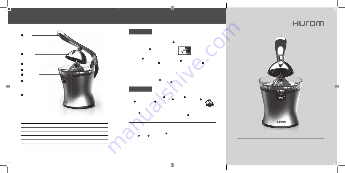 HUROM CJ-B01BSS Instruction Manual Download Page 1