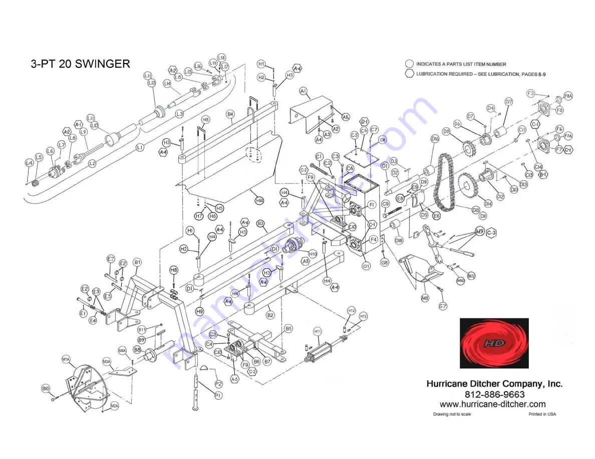 Hurricane 3-PT-Swinger Manual Download Page 13