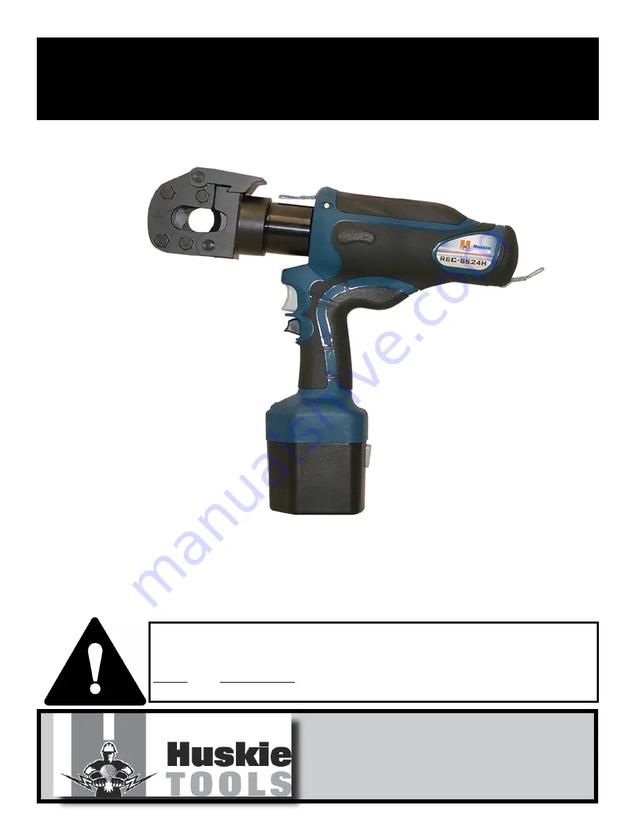 Huskie Tools REC-S624H Operation Manual Download Page 1