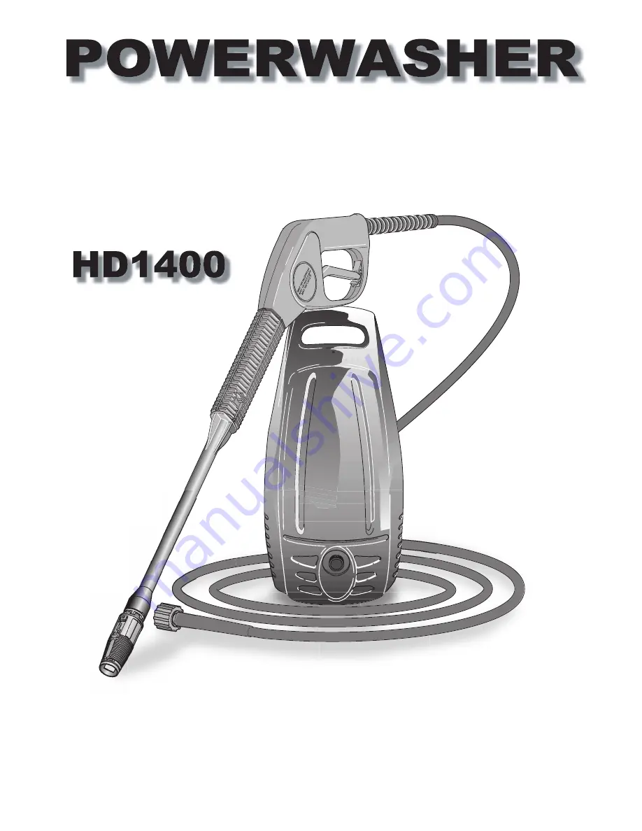 Husky HD1400 (1400 PSI) Operator'S Manual Download Page 1