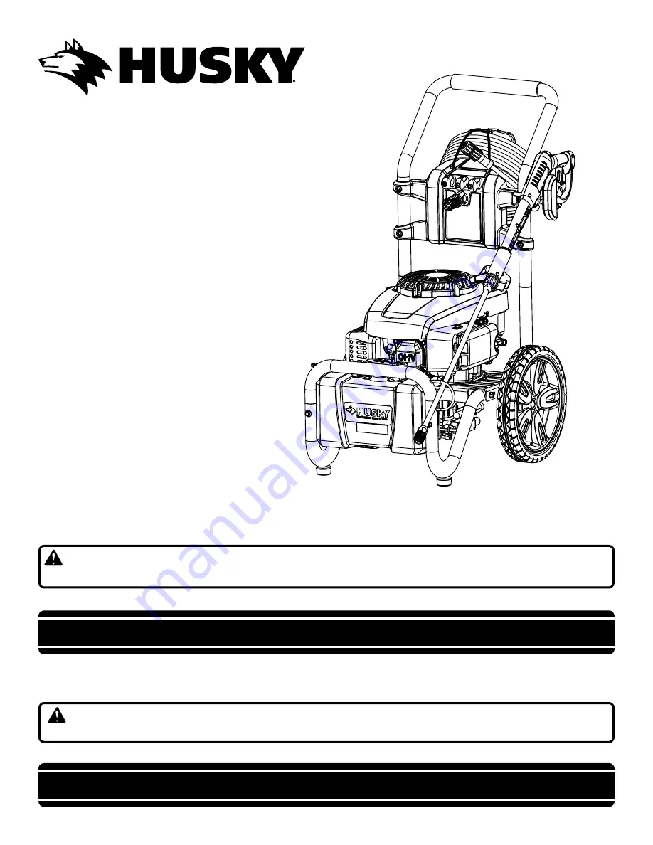 Husky HU80709A Operator'S Manual Download Page 1