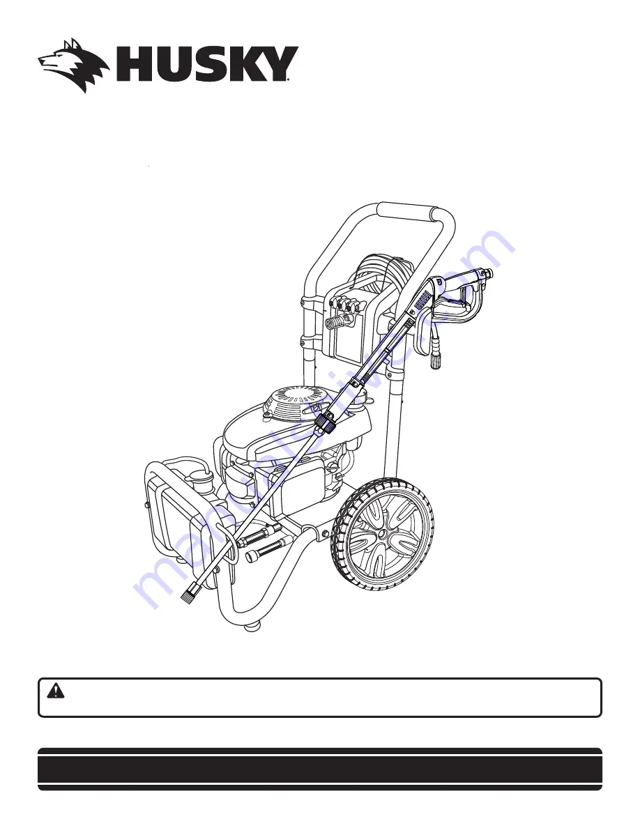 Husky HU80722 Operator'S Manual Download Page 1