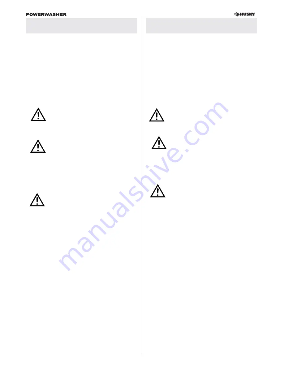 Husky POWERWASHER 1750 US Installation Manual Download Page 8