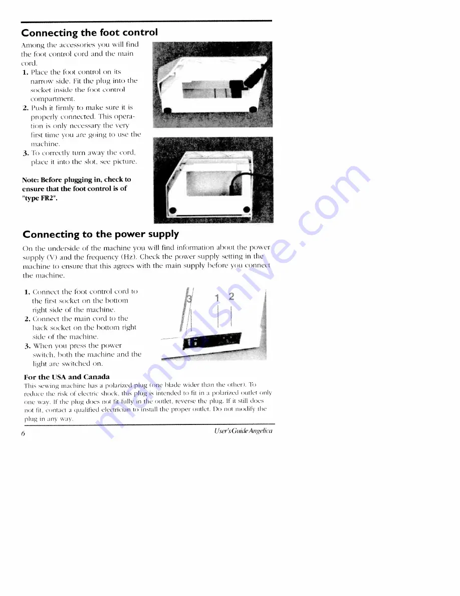 Husqvarna Viking Angelica User Manual Download Page 6