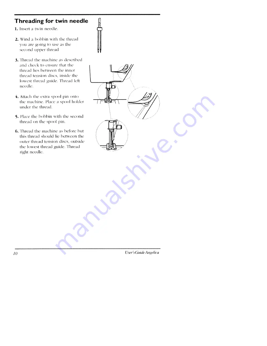 Husqvarna Viking Angelica User Manual Download Page 10