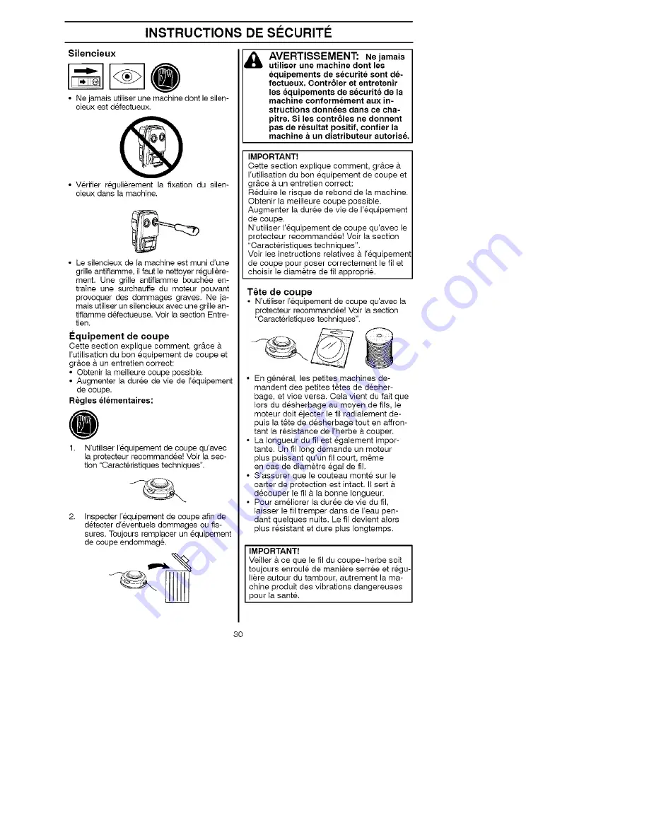 Husqvarna 125LD Operator'S Manual Download Page 30