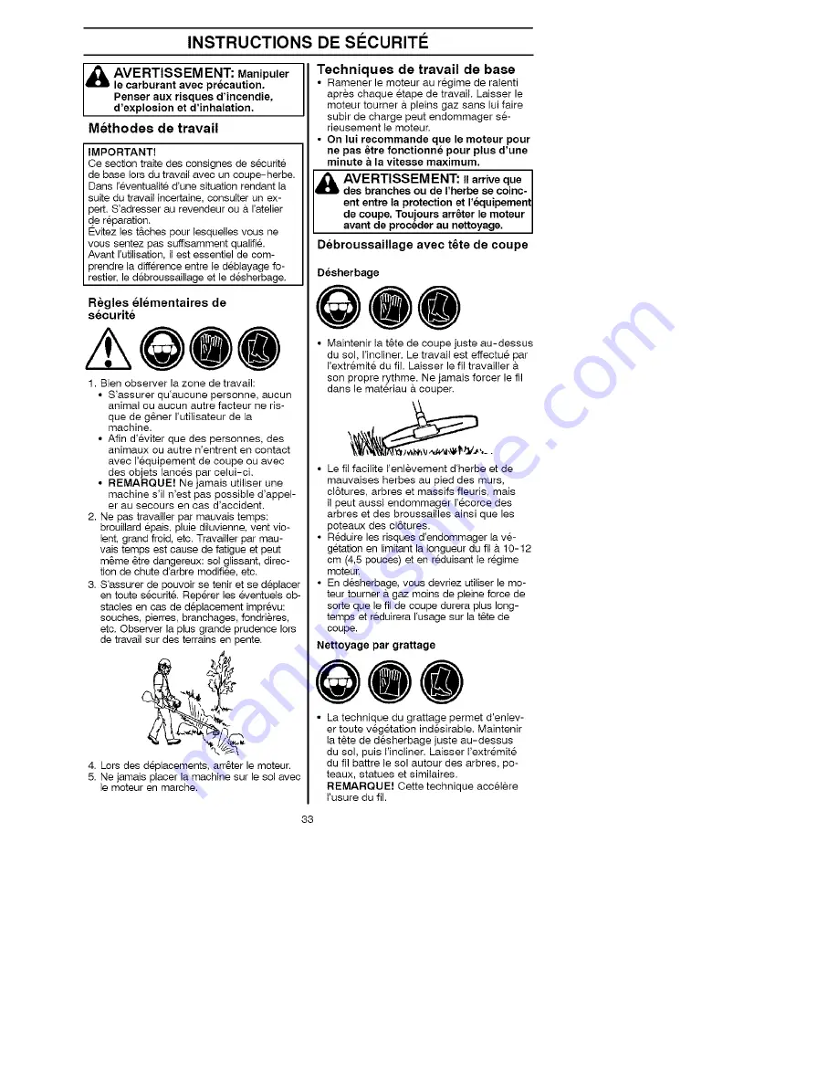 Husqvarna 125LD Operator'S Manual Download Page 33