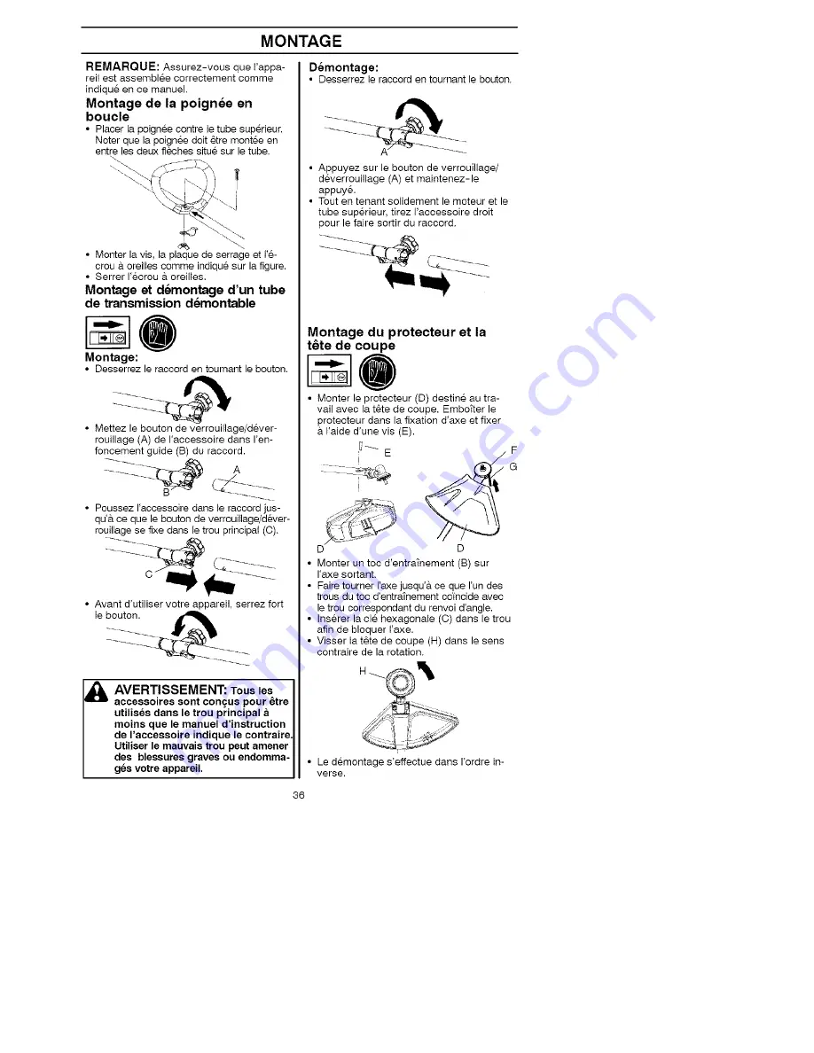 Husqvarna 125LD Operator'S Manual Download Page 36