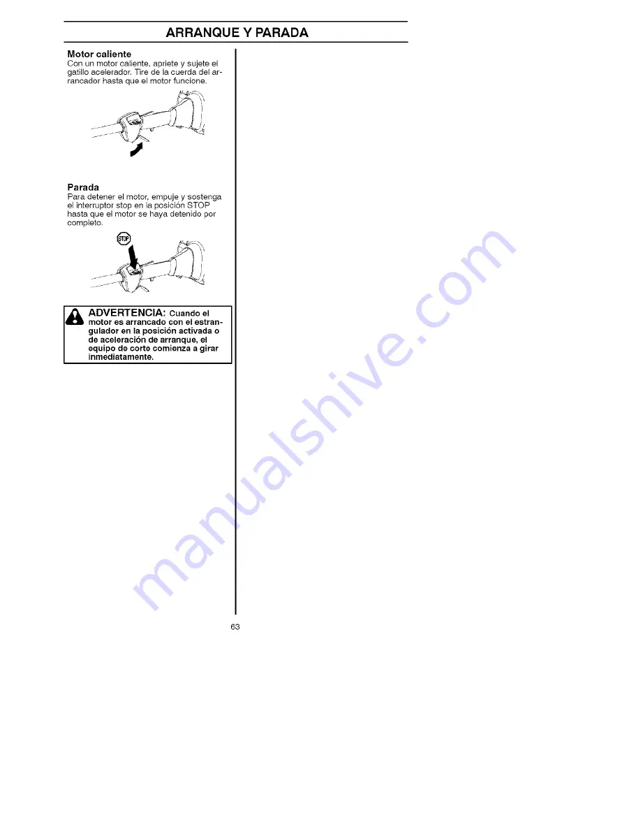 Husqvarna 125LD Operator'S Manual Download Page 63