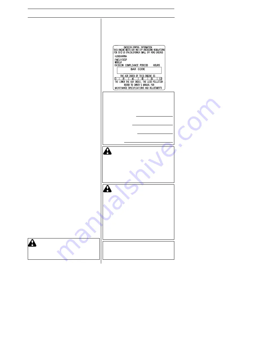 Husqvarna 128DJ Operator'S Manual Download Page 59