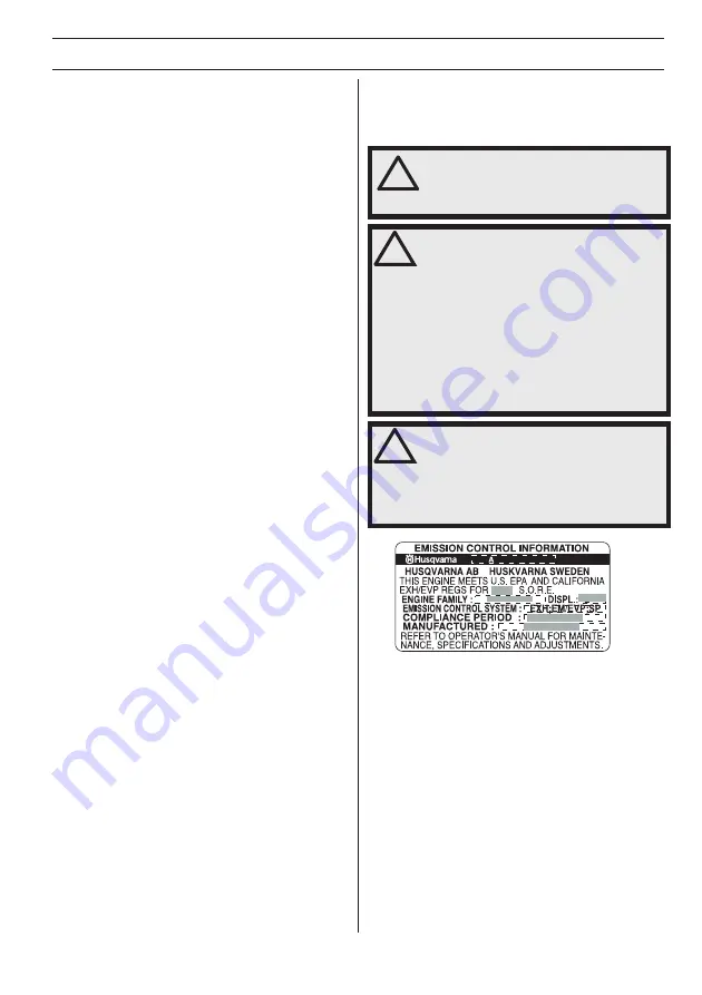 Husqvarna 130BT Operator'S Manual Download Page 47