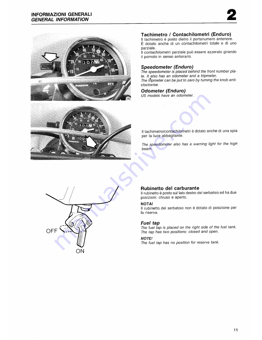 Husqvarna 1989 510 TE Скачать руководство пользователя страница 13