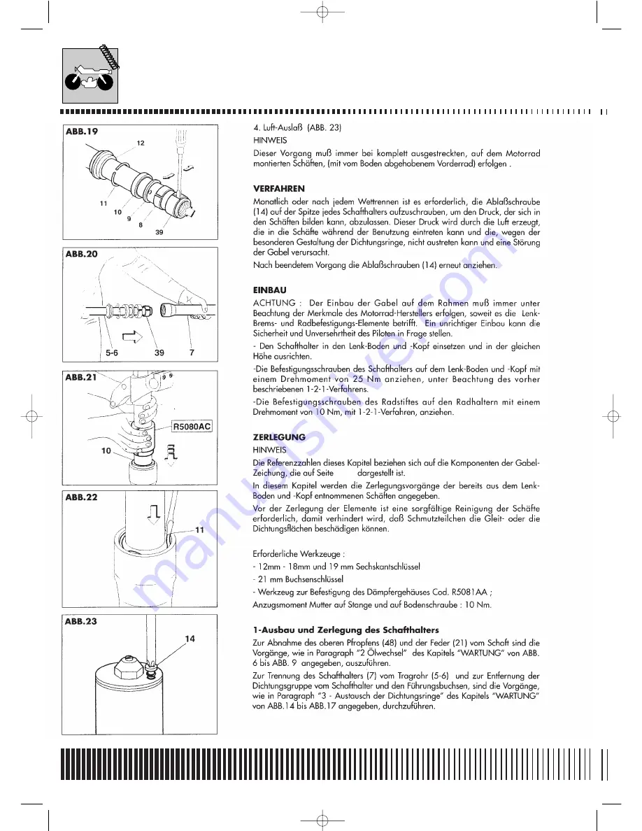 Husqvarna 2005 CR125 Скачать руководство пользователя страница 268