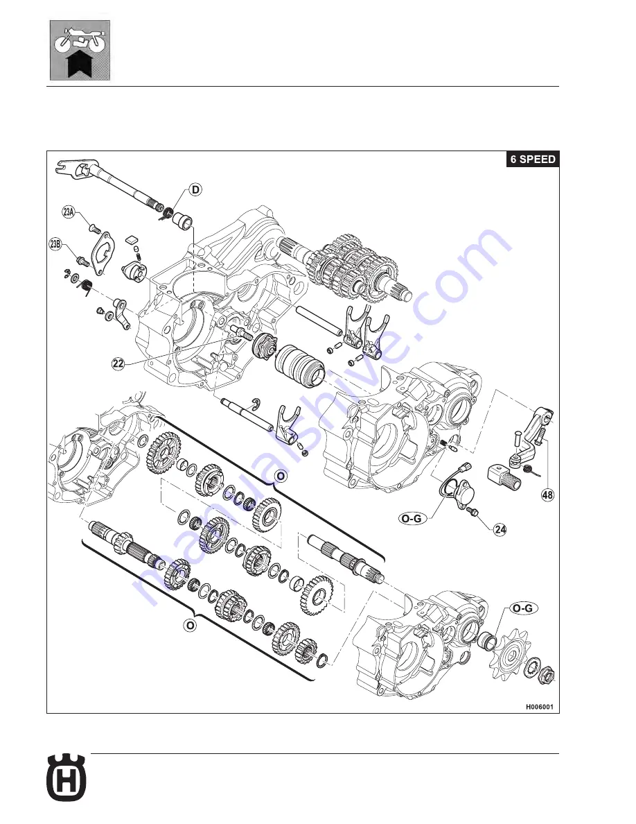 Husqvarna 2009 TC 250 Workshop Manual Download Page 170