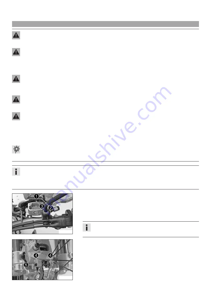 Husqvarna 2014 FE 350 Owner'S Manual Download Page 70