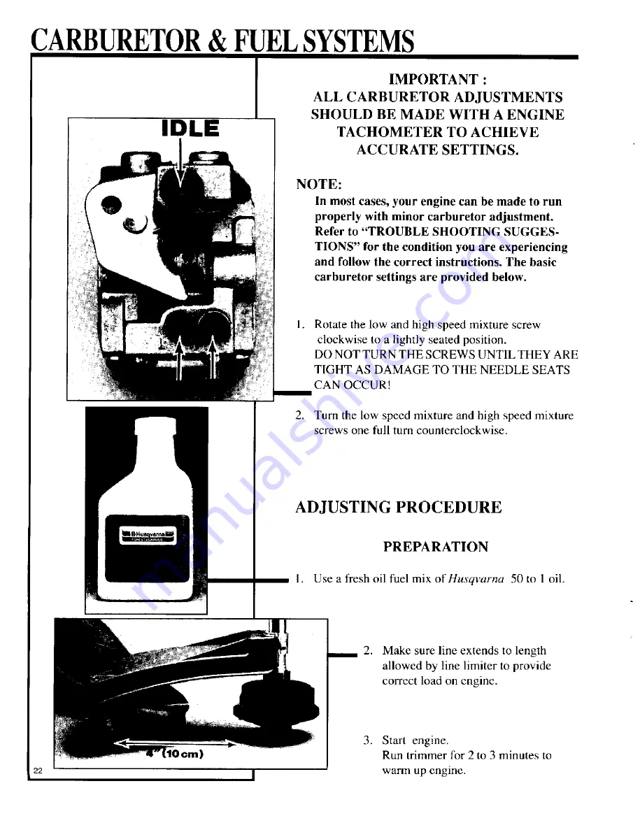 Husqvarna 23 L Workshop Manual Download Page 22