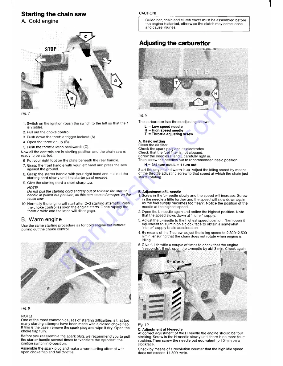 Husqvarna 266 Operator'S  Maintenance Manual Download Page 4