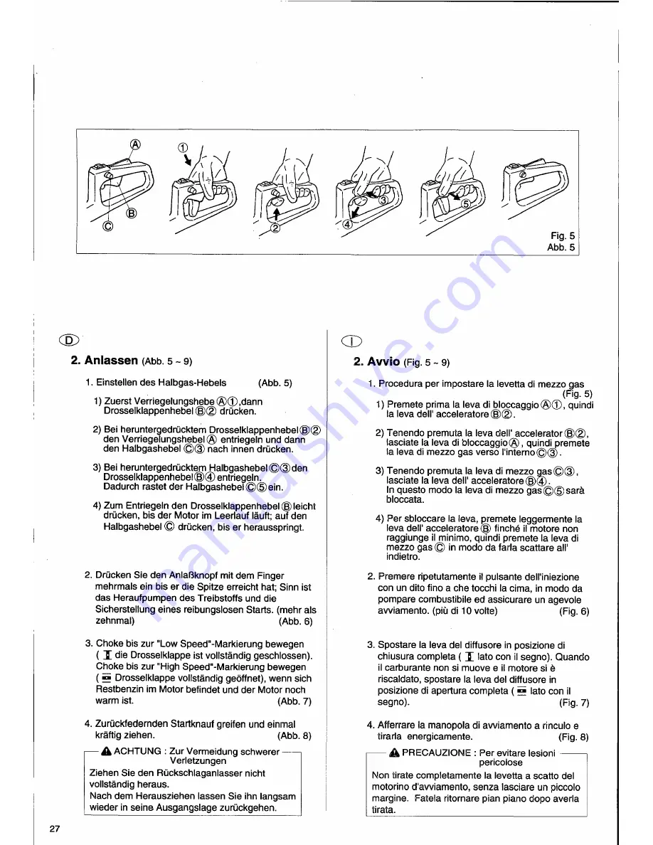 Husqvarna 26H Operator'S Manual Download Page 28