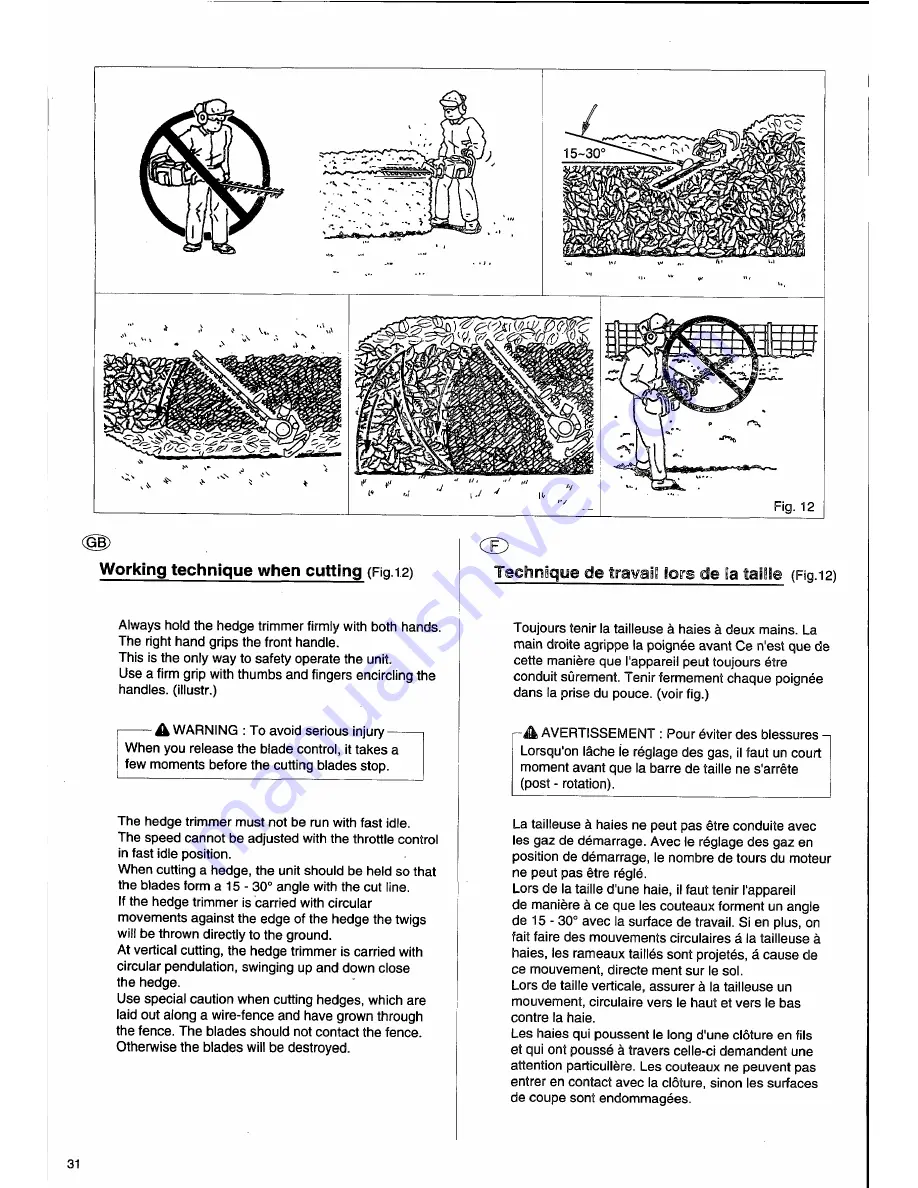 Husqvarna 26H Operator'S Manual Download Page 32