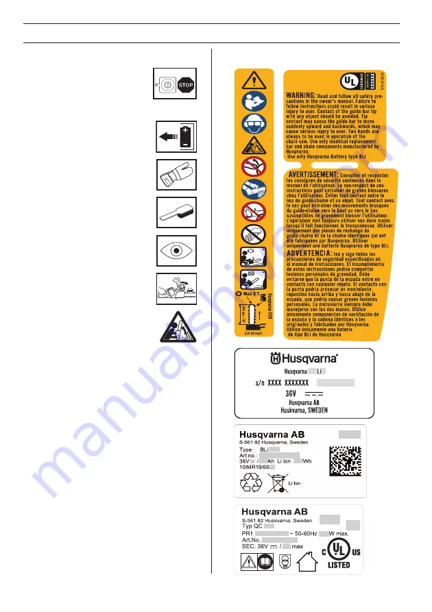 Husqvarna 436 Li Operator'S Manual Download Page 44