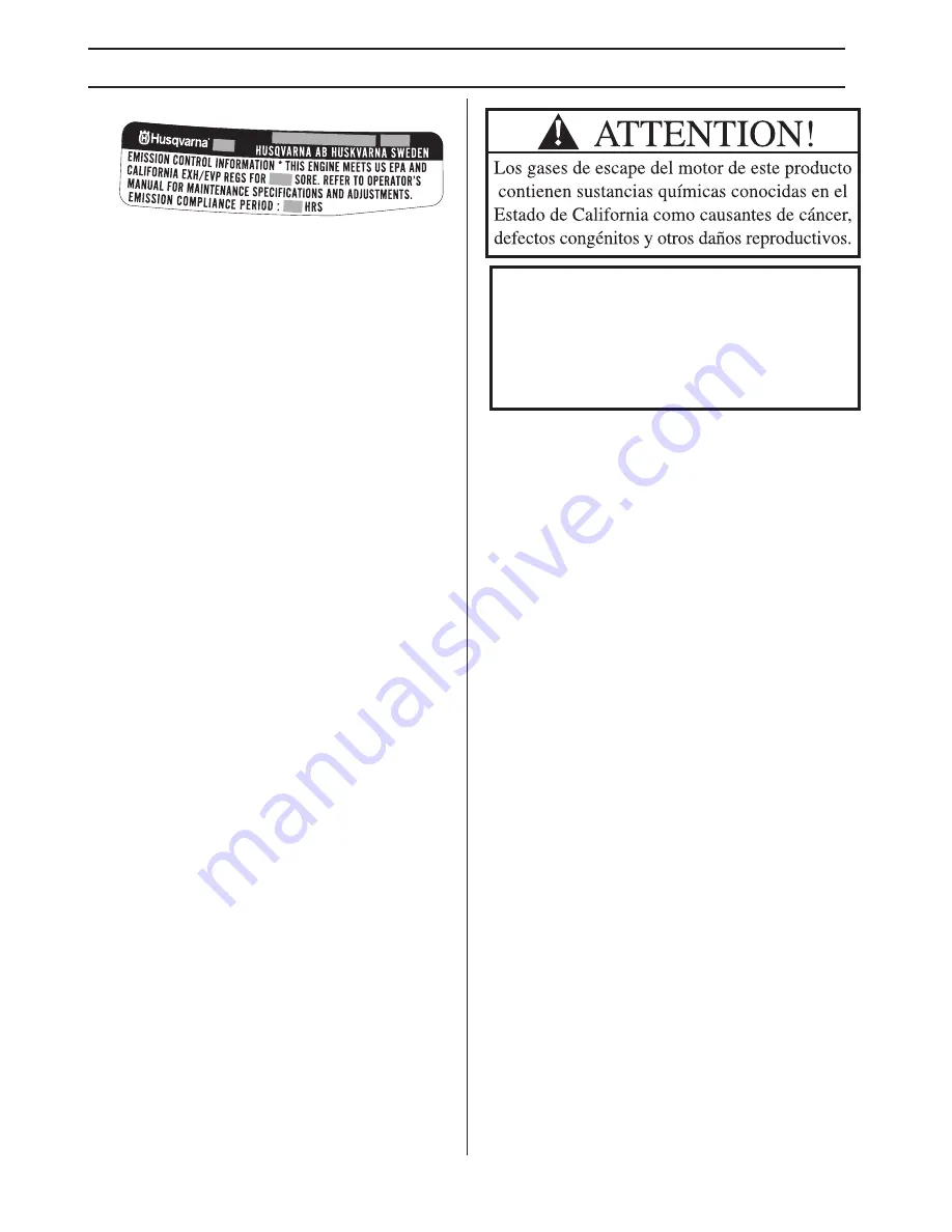 Husqvarna 440 e-series Operator'S Manual Download Page 72