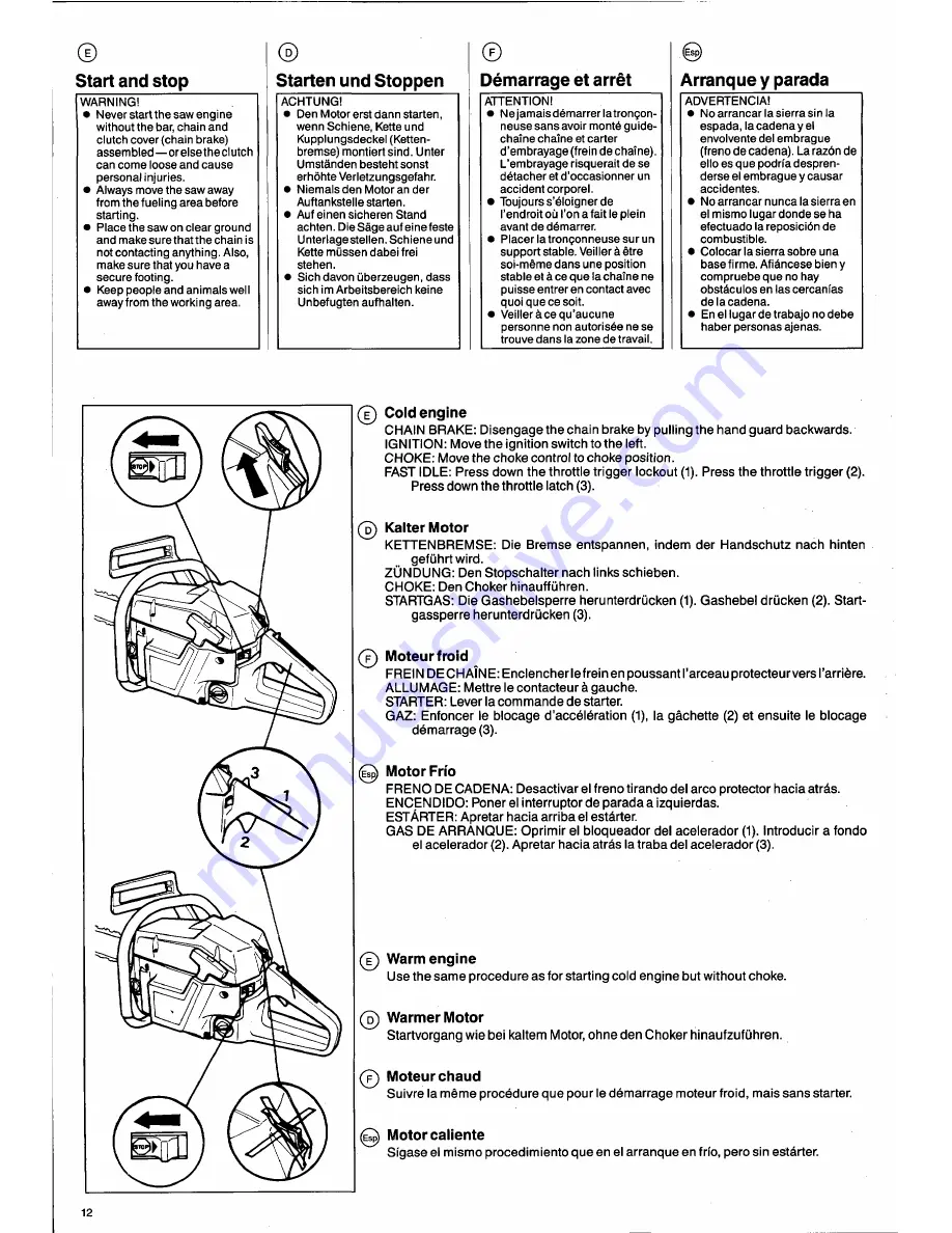 Husqvarna 50 Special Operator'S Manual Download Page 12