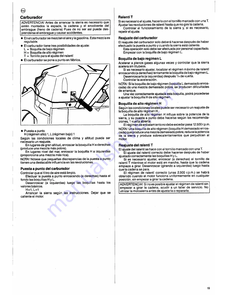 Husqvarna 50 Special Operator'S Manual Download Page 19