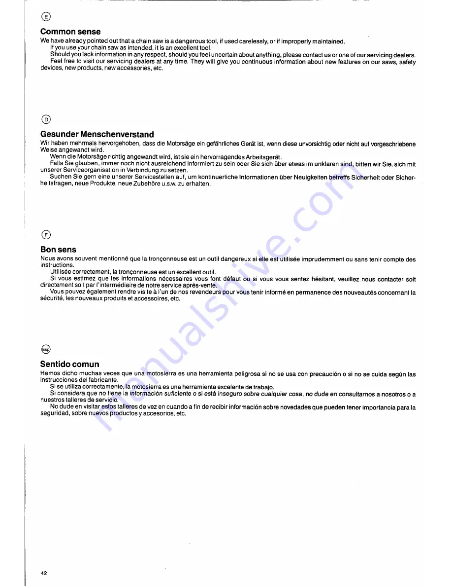 Husqvarna 50 Special Operator'S Manual Download Page 42