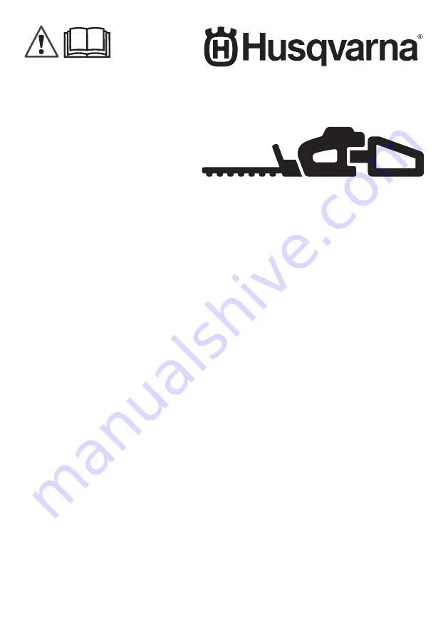 Husqvarna 522HS75S Operator'S Manual Download Page 1