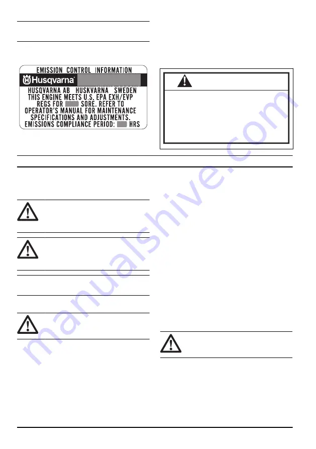 Husqvarna 545 Mark II Operator'S Manual Download Page 4