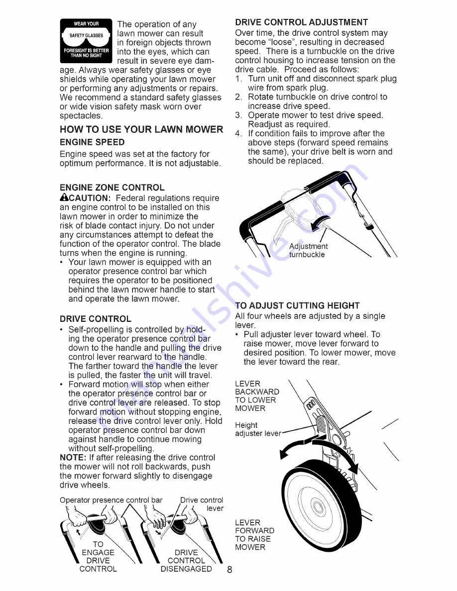 Husqvarna 7021RD Owner'S Manual Download Page 8