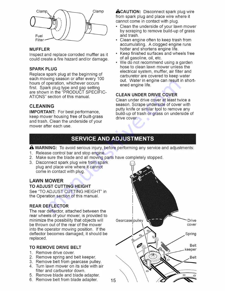 Husqvarna 7021RD Owner'S Manual Download Page 15